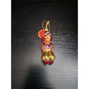 Vtg Home for the Holidays Blown Glass Ornament Genie Character Czech Republic